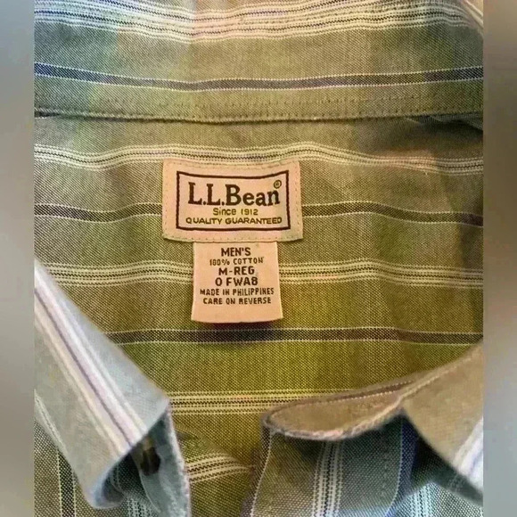 LL bean  mens short sleeve shirt - Picture 6 of 9